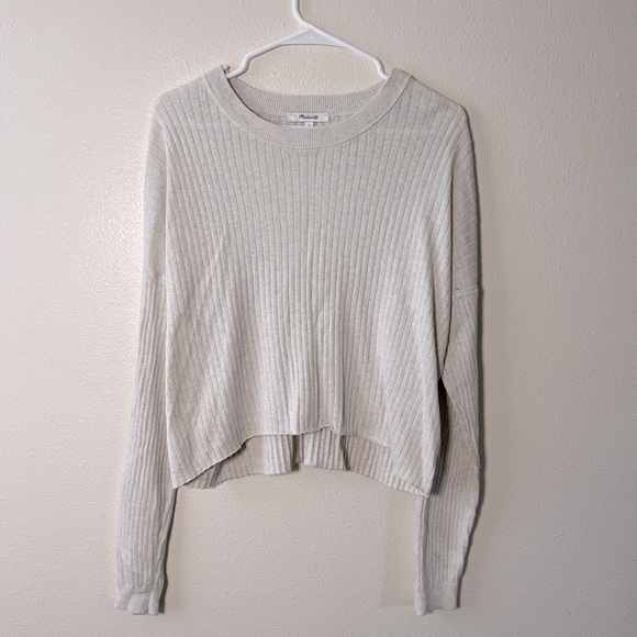 Madewell white slouchy large sweater - Picture 1 of 2